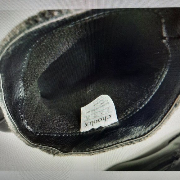 Chooka Eastlake Wool Quilted Duck Boots Waterproof Blk/Gray Duck Boots Size 10 - Picture 7 of 11